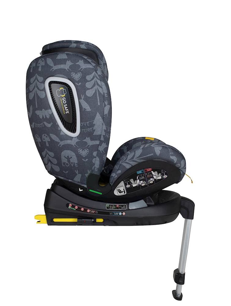 COSATTO Seggiolino Auto, All in All Rotate i-Size - Girevole a 360°, Gruppo 0+123, 0-36 kg, 0-12 anni, ISOFIX, ERF, Antifuga (Nature Trail Shadow)