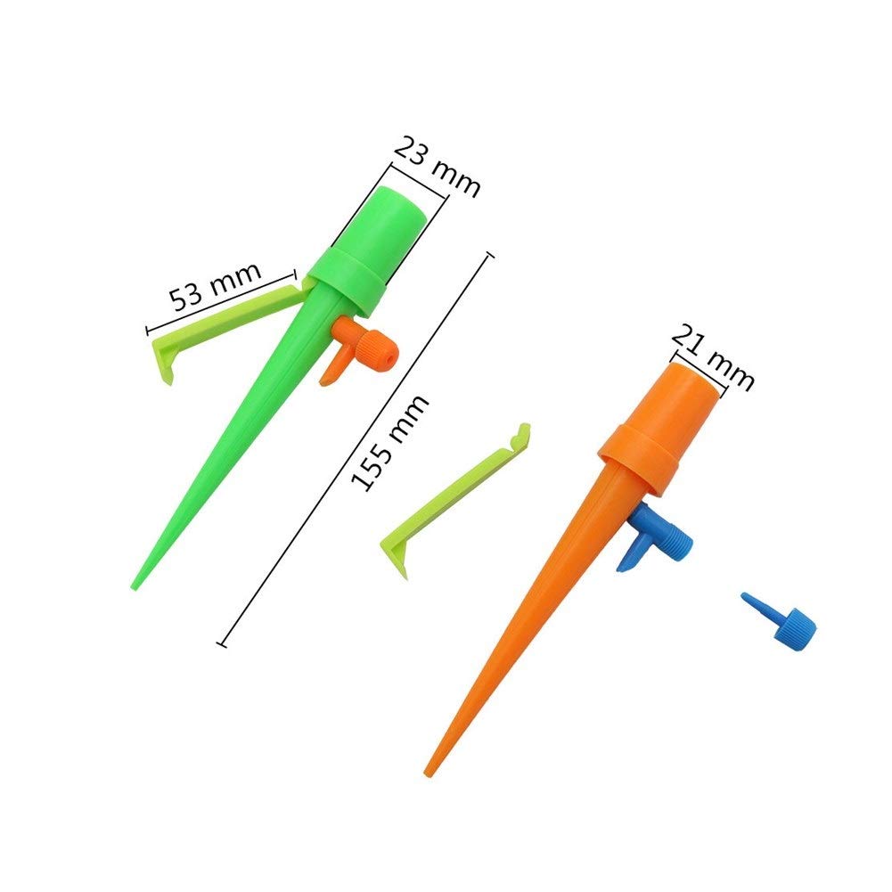 Irrigazione del giardino Spruzzatori 50 pc pianta in vaso Appuntito Watering Gocciolatore regolabile dispositivo Automatic Self Watering Giardino Balcone Waterers bottiglia di irrigazione ( Color : Or