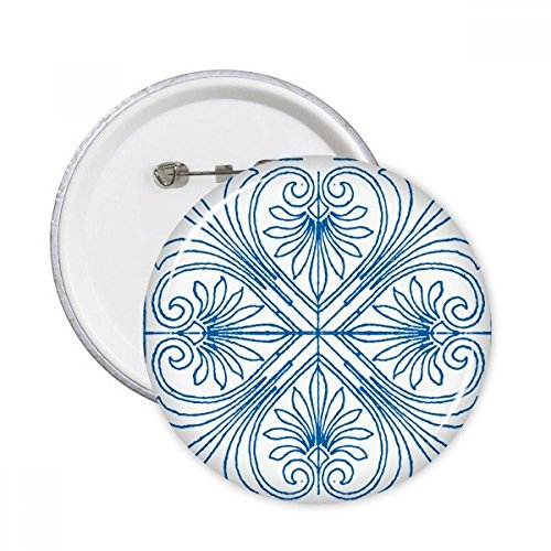Bouton badge Talavera bleu XL pour accessoiriser un sac à dos en voyage