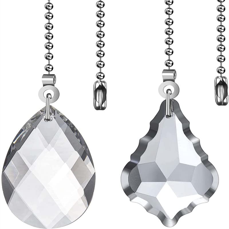 DIY Crafts Pack of 8 Pcs, Silver, 2 Pcs Ceiling Fan Lamp Other Ligting Pull Chains, Fan Pull Chain with 2 Pcs 20-(Pack of 8 Pcs, Silver) discount deal