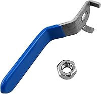 FINBe DN25 Ball Valve Handle Replacement with M10 Nut - Rust-Resistant Chrome Iron for Outdoor Faucet (120x20x34mm Hole 10x6mm)