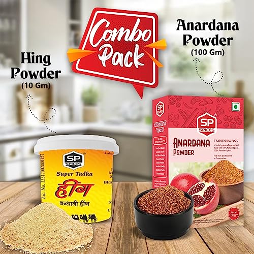 Image of SP Spices Hing & Anardana Combo - Pure, Fresh & Flavorful Spices for Everyday Cooking