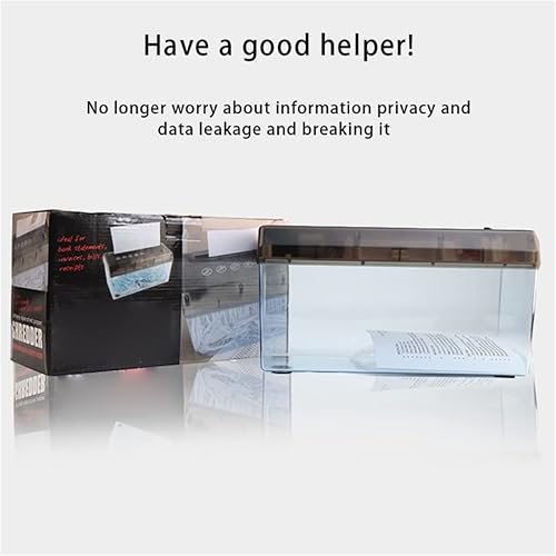 Miniatura 4 de LUKEO Mini trituradora eléctrica portátil para documentos de factura letras trituradora de papel funciona con batería USB