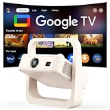 PANSEBA Official Google TV Smart Projector with Stand, Movie Projector