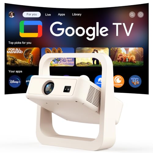 Image of PANSEBA Official Google TV Smart Projector with Stand, Movie Projector
