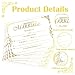 Marriage Certificates with Gold Foil Edges 11 x 8.5 Inch Blank Certificate Paper Wedding Certificates Blank Wedding Certificate for Weddings Ceremony Proposals 24 Pcs (Gold)