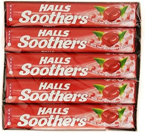Halls Soothers Strawberry (box of 20)