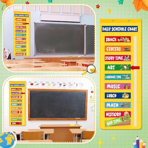 Tableau d'organisation salle de classe routine maternelle et crèche - 5