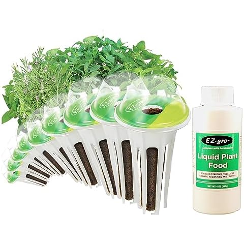 EZ-gro Fresh Tea Seed Pod Kit (9 Pod) for Your Hydroponics Growing System - Pre-Seeded Hydroponic Pods - 4 oz Hydroponic Nutrients - Seed Pods for Hydroponic Garden Indoor Cover