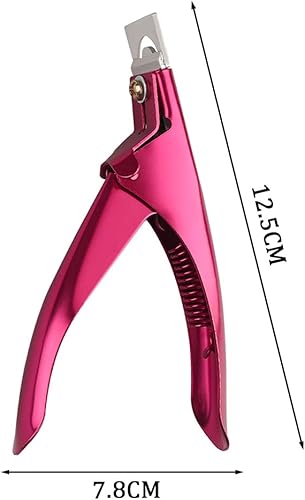 Vista 24 de SUMAJU Cortaúñas postizas acrílicas profesionales para uñas acrílicas, herramienta de manicura de uñas (plata)