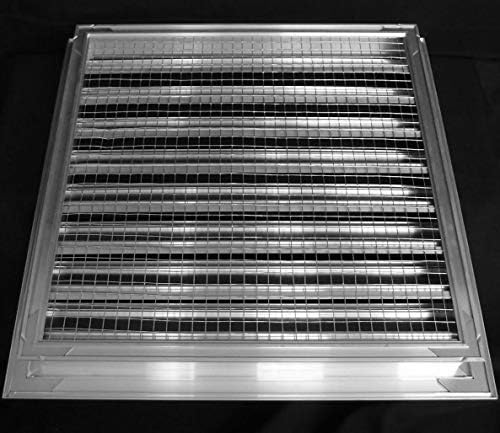 HVAC Premium 30"W x 30"H Aluminum Exterior Gable Louver Vent for Walls & Crawlspace - Weather-Resistant Air Grille with Screen Mesh - [Outer Dimensions 31.75"W x 31.75"H] — view 4