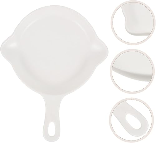 Miniatura 5 de KJHBV Utensilios de cerámica para hornear huevos Mini sartén sartén para tortillas de huevos Sartén de campamento Pan para panqueques Sartén para