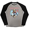 Rock Off officially licensed products Iron Maiden Trooper Burst Logo Raglan T Shirt S Grey #2