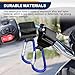 CHRYMUM 2PCS Universal Motorcycle Hook, Motorcycle Handlebar Hooks, Motorcycle Helmet Luggage Bag Holder, Multipurpose Organizer Hook Clip for Car Motorcycle Bicycle Stroller