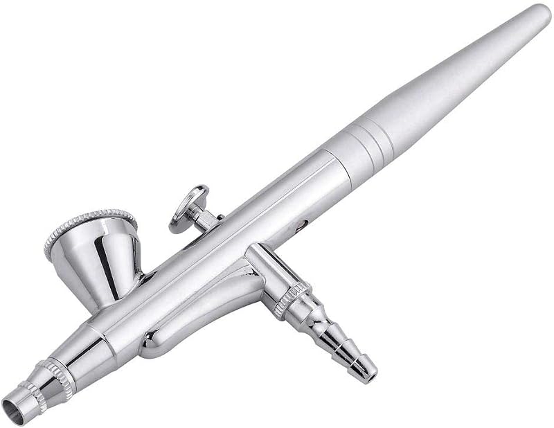 CHIMAERA Kit de aerógrafo de acción única de 0,4 mm, juego de pistola de cepillo de aire con alimentación por gravedad para pintar modelos, decoración de pasteles, arte de uñas, maquillaje, zapatos, manualidades, herramienta de pulverización multiusos con taza de fácil limpieza