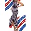 Blue Red Striped