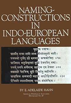 Hardcover Naming-Constructions in Some Indo-European Languages (Philological Monographs of the American Philological Association, Number 27) Book