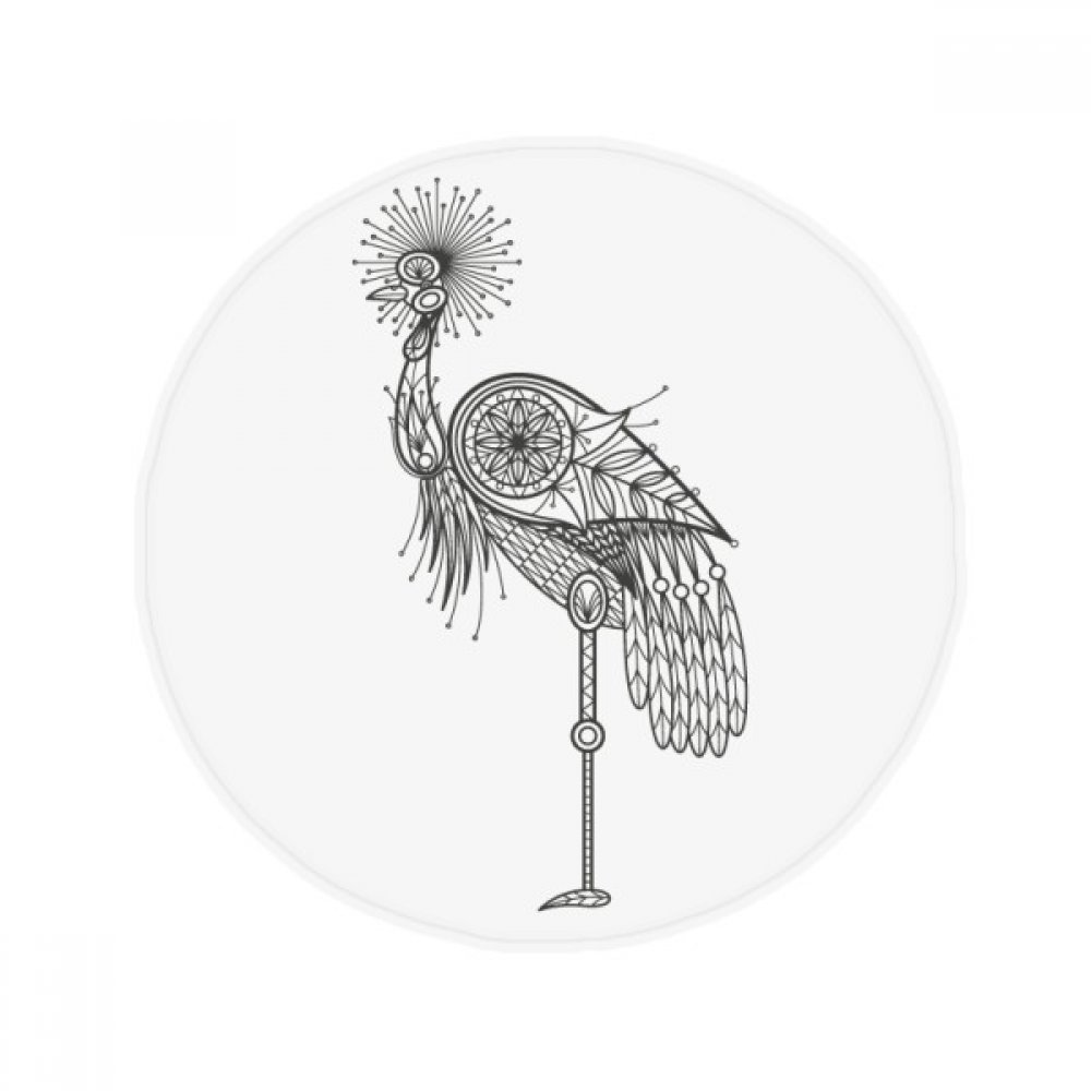 Tapis de sol rond oiseau multicolore 80cm une idée cadeau originale