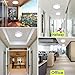 DLLT 12W Flush Mounted LED Panel Ceiling Lights, Soft Daylight Flat Round Surface Mounted Downlight Lamp for Closet/Hallway/Kitchen/Basement Lighting 5000K Daylight 6.69 Inch