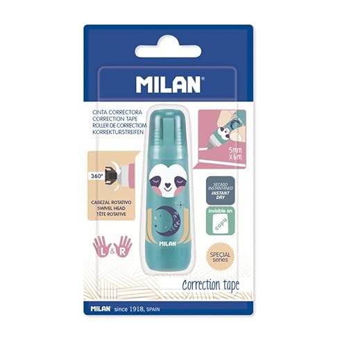 Blíster cinta correctora cilíndrica 5 mm x 6 m Cuddles MILAN, BWM10340CD