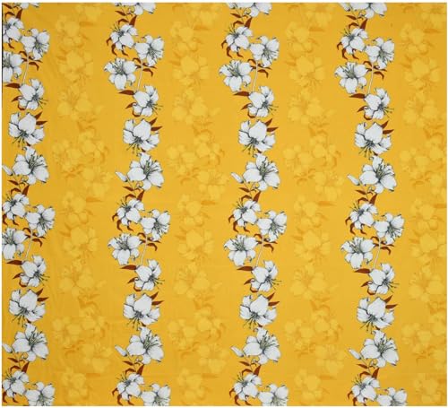 Image of Cotton Feel Glace Cotton Elastic Fitted All Around Elastic Printed King Size Double Bed Bedsheet with 2 Pillow Cover (72 inchx78 inch Yellow Floral)