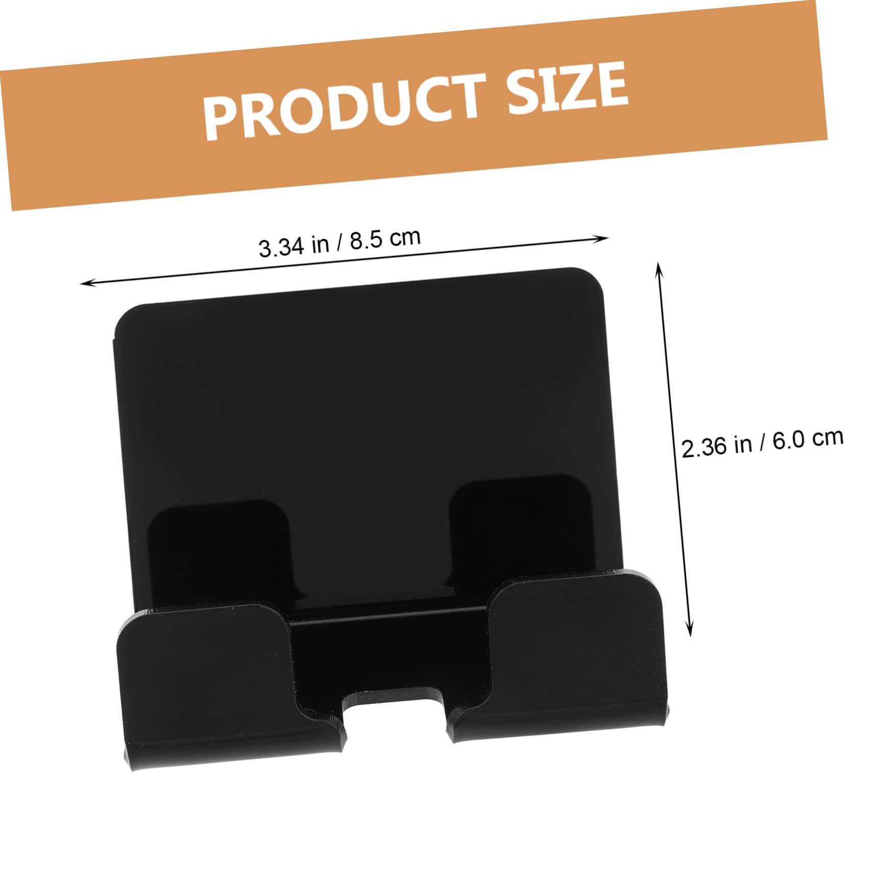 UPKOCH 4pezzi Supporto Per Telefono Da Parete Auto-adesivo Porta Smartphone Caricamento Da Letto Design Multipurpose Cucina e Ufficio Installazione Facile Supporto Per Telefono e
