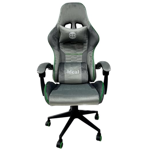 Cadeira Gamer Giratória, Ergonômica, Cor Cinza, Para Escritório e Gaming Cadeiras de Escritório para Casa