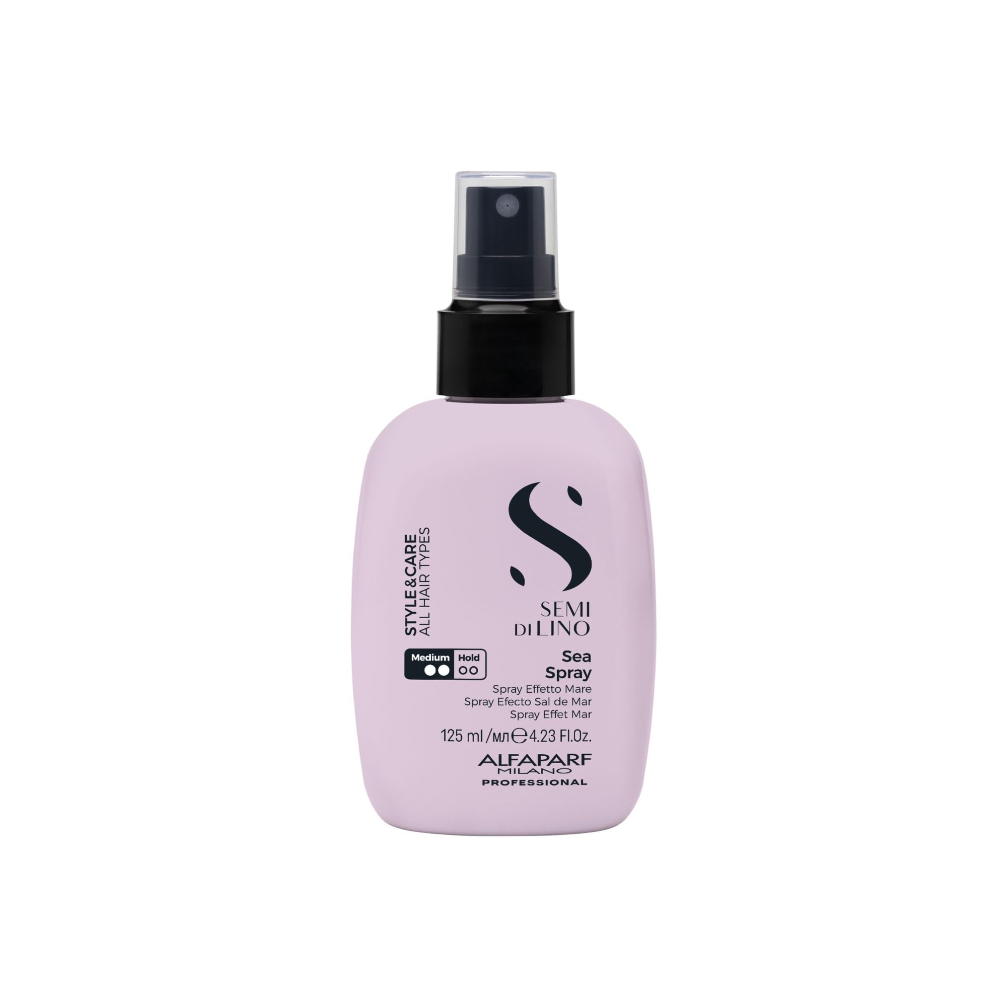 ALFAPARF MILANO Semi di Lino Style & Care Sea Spray - Medium Hold - Salt Spray for All Hair Types - Thermal Protection (4.23 fl oz / 125 ml)