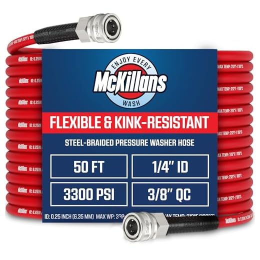 Flexible 50 ft Pressure Washer Hose