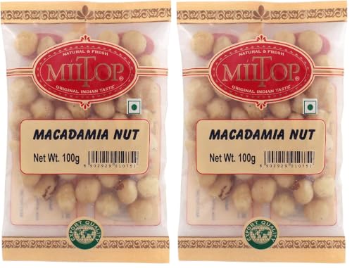 Image of Miltop Macadamia Nuts, 100g (Pack of 2)