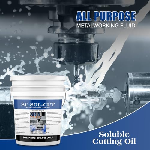Image of Soluble Cutting Oil | Metal Working Fluid Advanced Metalworking Lubricant for Cutting and Grinding Machine (20L Bucket)
