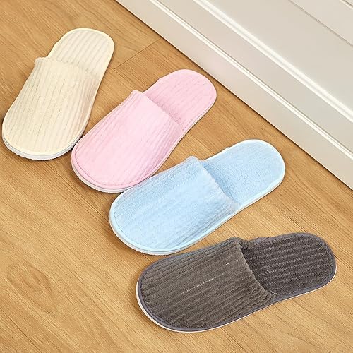 10 paia di pantofole da spa antiscivolo usa e getta, misura universale unisex, pantofole chiuse, lavabili per hotel, casa, ospiti e massaggi
