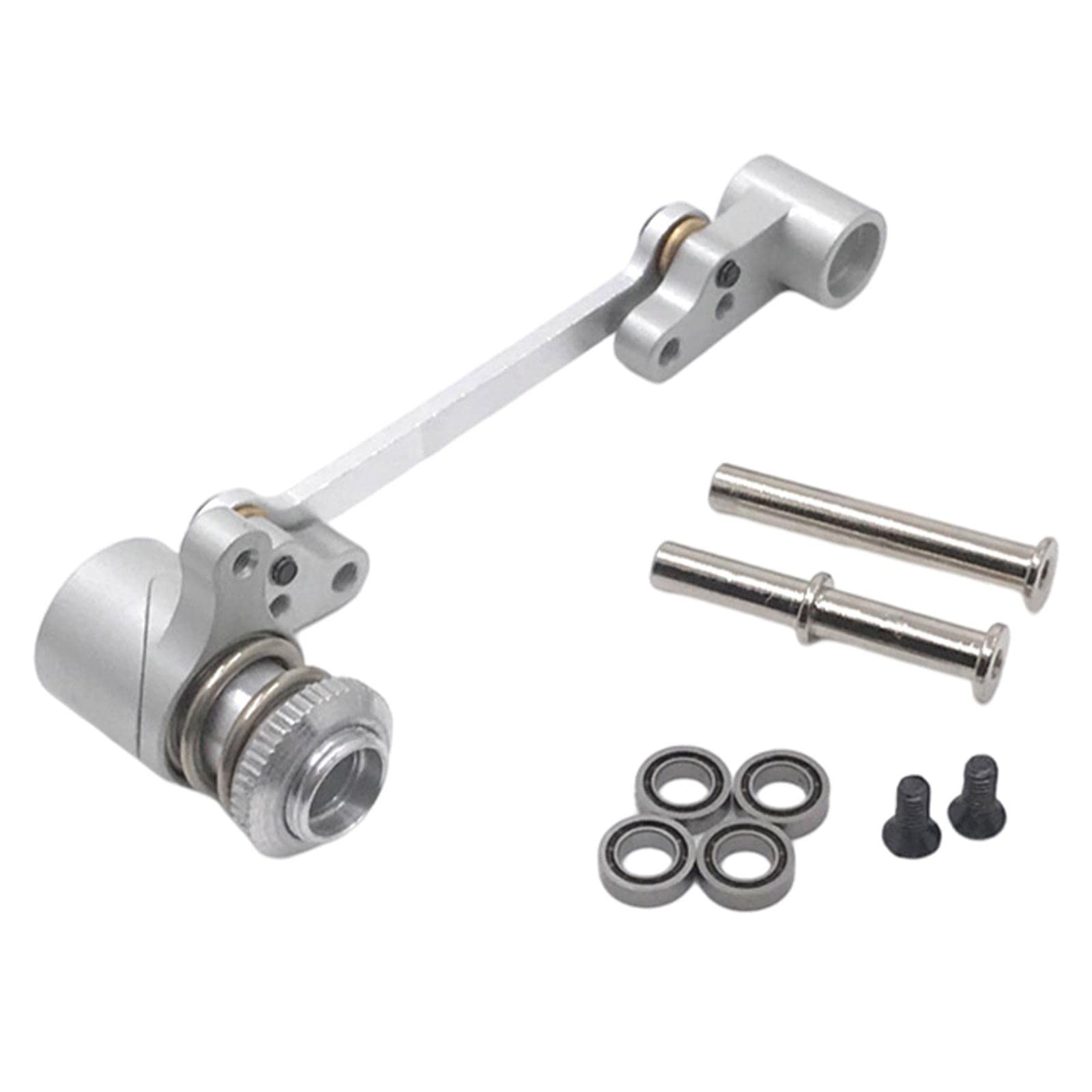 ATORSE Steering Group Assembly for Wl Toys 124016 124017 124018 124019 1/12 Rc Car Silver-image-3
