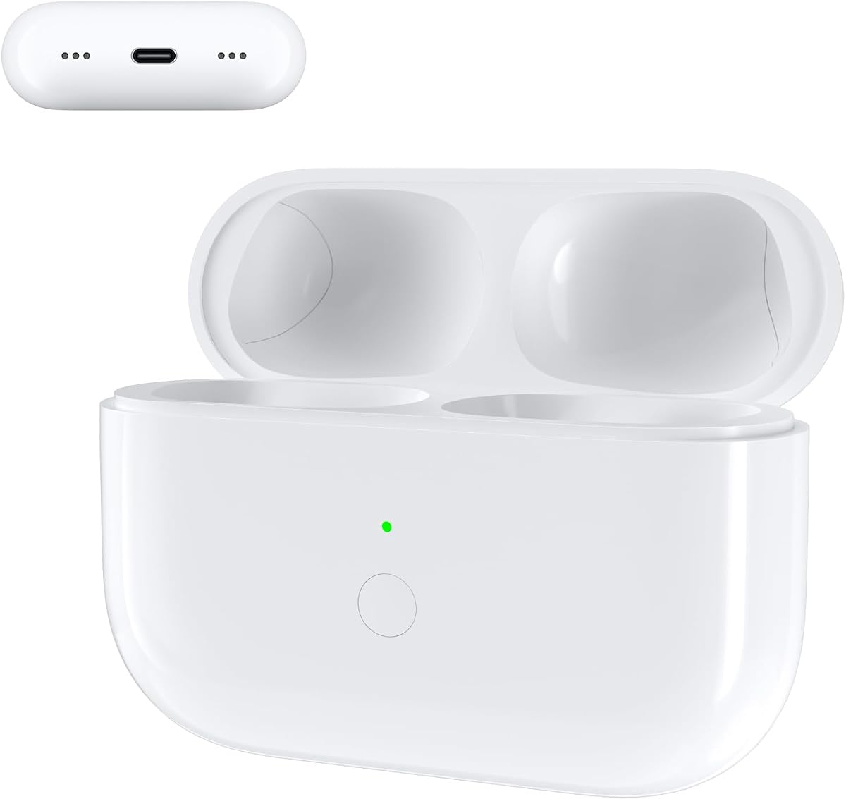 Replacement Charging Case for AirPods Pro 2nd/1st Gen, No Earbuds | Type-C Charging Port, Air Pods Pro 2nd/1st, 2022/2019, Support Bluetooth Pairing Sync Button