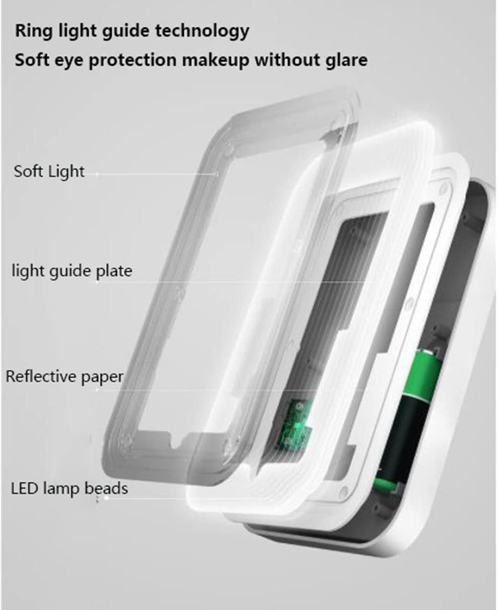 Frigorifero portatile e scaldavivande, frigorifero portatile portatile con specchio LED compatto a specchio per la cura della pelle, cosmetici, bevande, cibo, ottimo per camera da letto, ufficio, auto