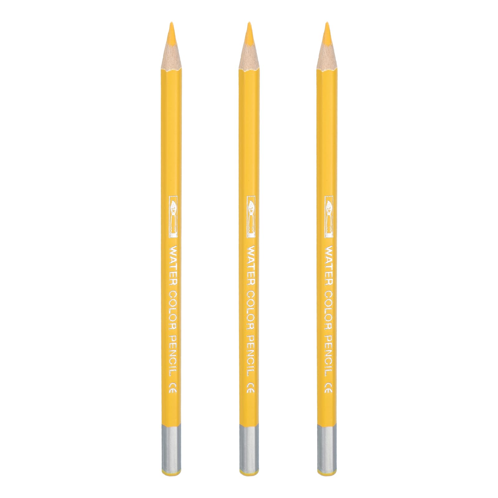 PATIKIL Watercolor Pencils, Dark Yellow Color Pencil Set Sketch Coloring Drawing Colored Pencils Bulk Artist Drawing Supplies for Adult Coloring Book Blending, 3 Pcs