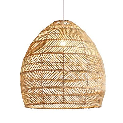 Lampe suspendue retro japonaise E27 d'un diamètre de 50cm haut de gamme