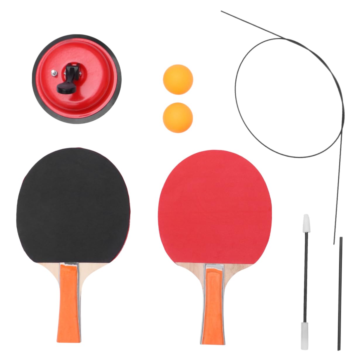 HANABASS Pong Ball Trainer Kit Table Tennis Training Accessory Red for Skill Levels
