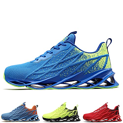 Scarpe Uomo Donna Sneakers Air Running Sportive Outdoor Fitness Trainers Bluegreen 38 EU