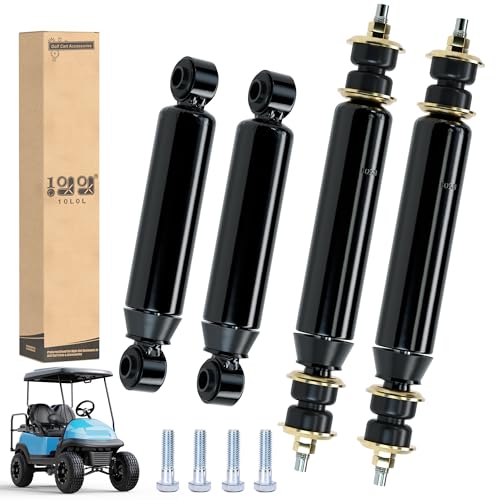 10L0L Golf Cart Shocks Absorbers Kit for Club Car Precedent Onward Tempo 2004-up Gas & Electric Models Front and Rear Shocks Replace OEM 102288501 102588601 1013164 1014236 102706401 102588501