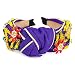 QTMY Rhinestone Crystal Wide Headbands Knot Turban Fashion Vintage Hairband Elastic Hair Hoops Hair Accessories for Women Girls,Purple