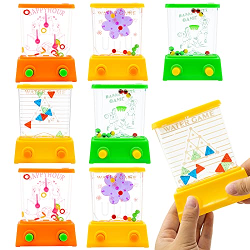 FORMIZON Wasser Flipper, 8 Stück Handheld Wasser Spiel Mini Wasser Ring Spiel Kinder Wasserflipper Fun Geschenke Mitgebsel Kindergeburtstag Geschenke Halloween Weihnachten, Ohne Wasser