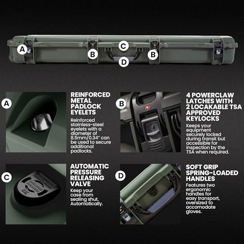 Image of NANUK Hard Case with Foam & Wheels - 30 inch to 55 inch Long, Customizable Foam Insert, IP67 Waterproof & Crushproof, Rugged Construction for Ultimate Protection, Made in Canada