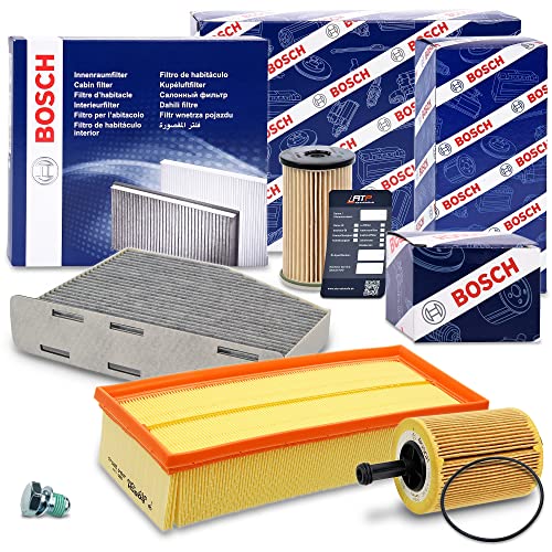 BOSCH Kit d'inspection Jeu de filtres SET B 10490966 Compatible avec: AUDI A3, A3 Cabriolet, A3 Sportback, TT, TT Roadster, SEAT ALTEA, ALTEA XL, LEON, TOLEDO...