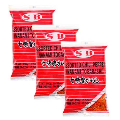 YIJIA | SB Siete Especias - Nanami Togarashi- Shichimi | Mezcla de Especias en Polvo 300g (3 Bolsa)