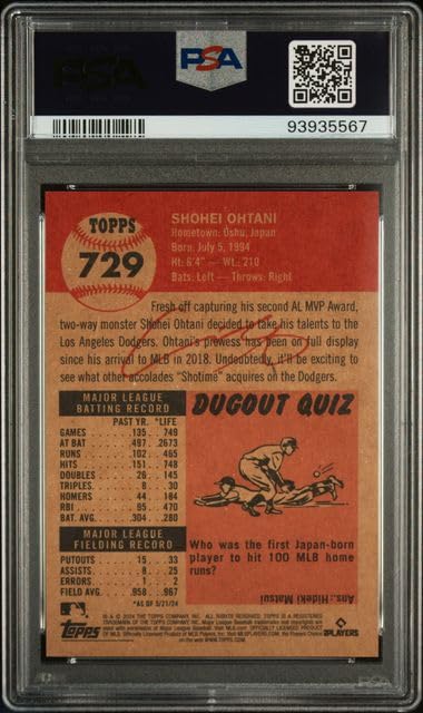 SHOHEI Amazon.com: Shohei Ohtani 2024 Topps Living Baseball Card #729