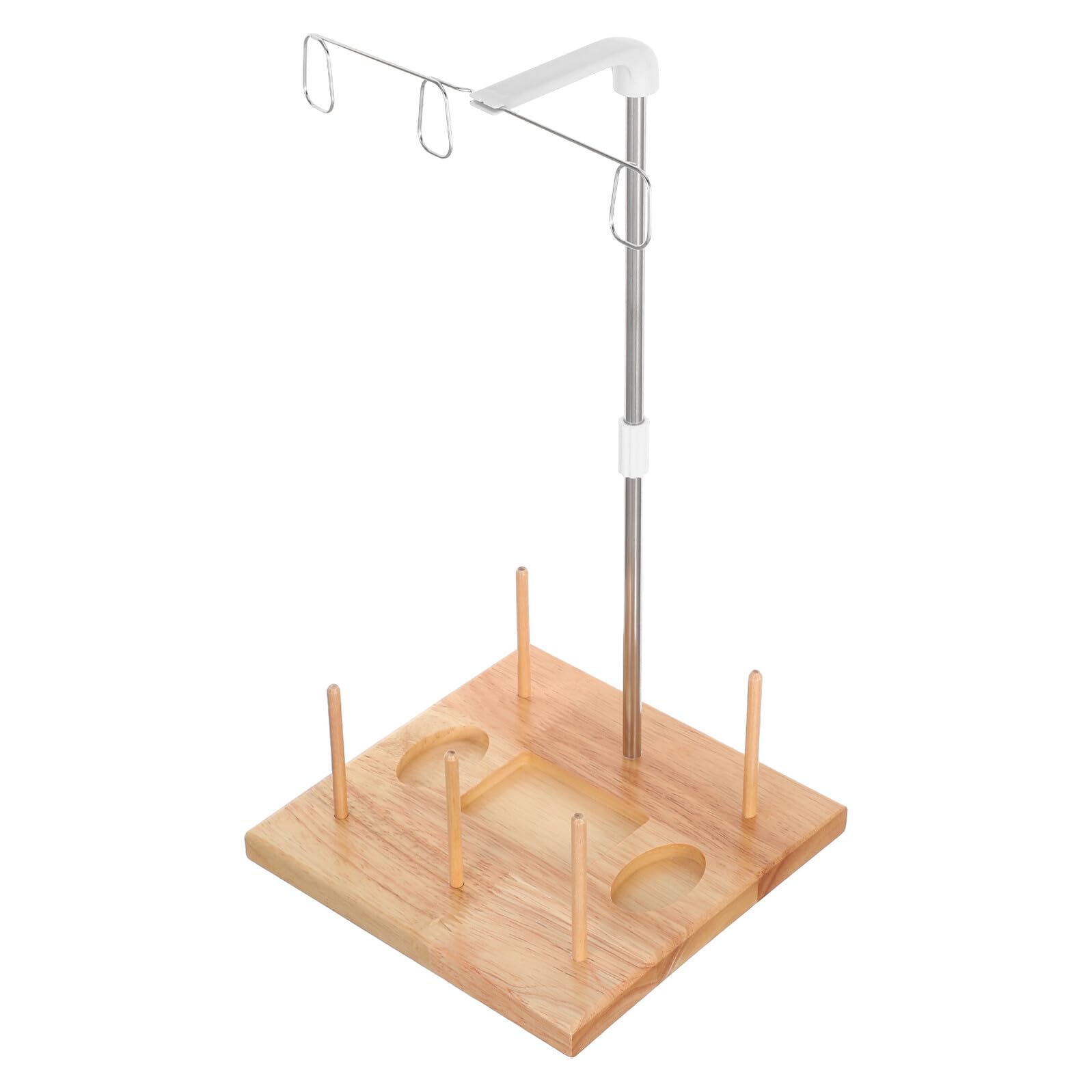 Portarocchetti per Filo in Legno e Organizer capacità Tripla per Macchine da Cucire Design Stabile per Gestione Facile e Punti Dritti