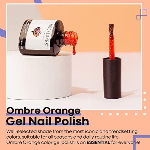 Modelones Orange Ombre Color Changing Gel Polish #TOP9