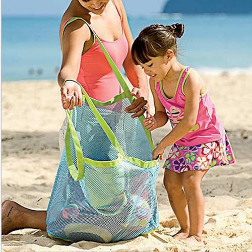 Portable Mesh Beach Bag for Lightweight Storage Tote for Outdoor Activities Large Capacity for Shells and Groceries3