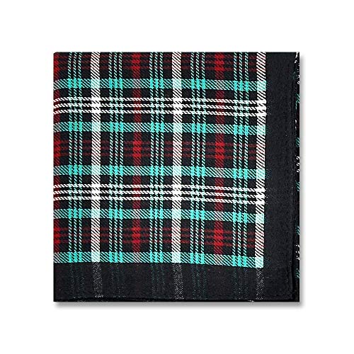 Pure Cotton Men's Soft Handkerchiefs Assorted Color Pack of 6 Gift Set by Zenssia - Thumbnail 6